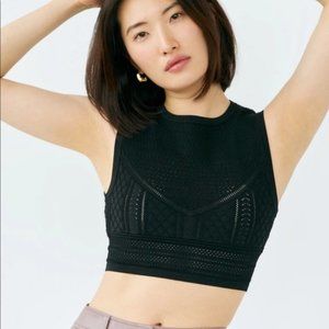 Aritzia Black Crop Top